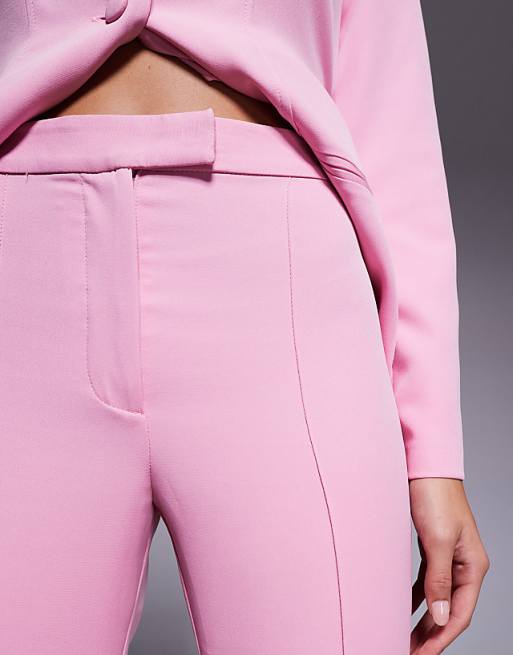LUXE Co-ord Straight Trouser In Pink