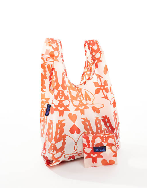 Baggu Baby Packable Shopper Tote Bag In Cowgirl Print