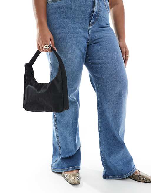 Baggu Mini Nylon Shoulder Bag In Black