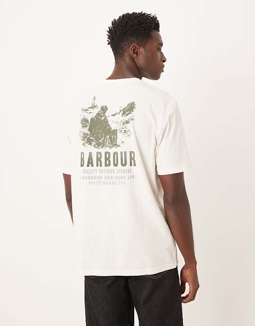 Barbour Glencorse relaxed graphic t-shirt in whisper white