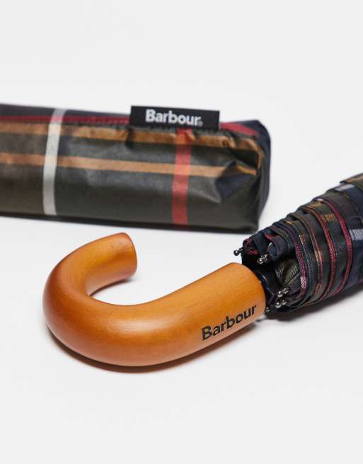 Barbour Tartan Mini Umbrella In Classic