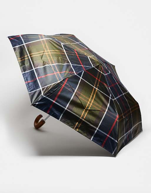 Barbour Tartan mini umbrella in classic