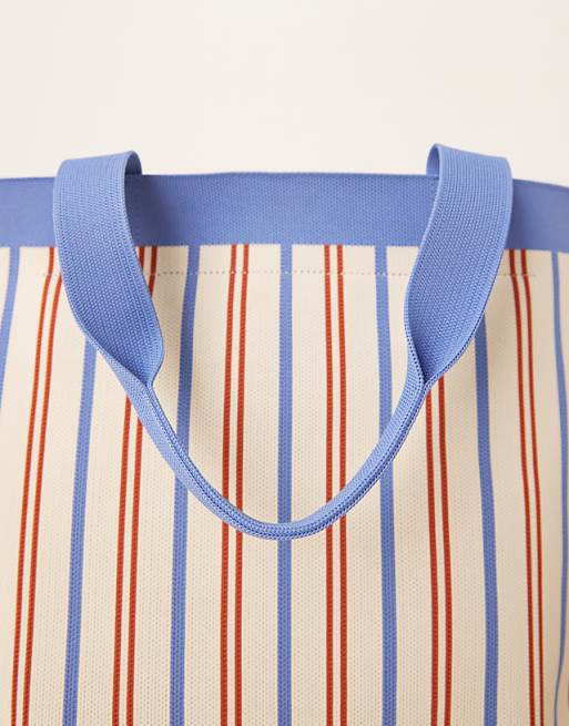 Becksondergaard Lillian Stripe Canvas Tote Bag In Multi