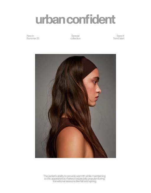Bershka 2-pack Of Headbands In Brown