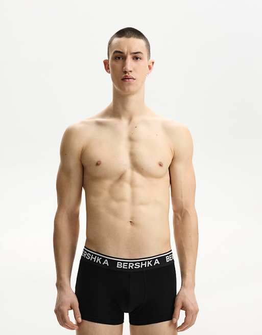 Bershka 3 Pack Of Boxers In White