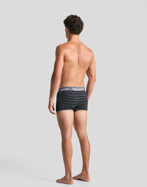 Bershka Pack Of 3 Boxers In Black