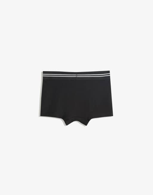 Bershka Pack Of 3 Boxers In Denim Blue