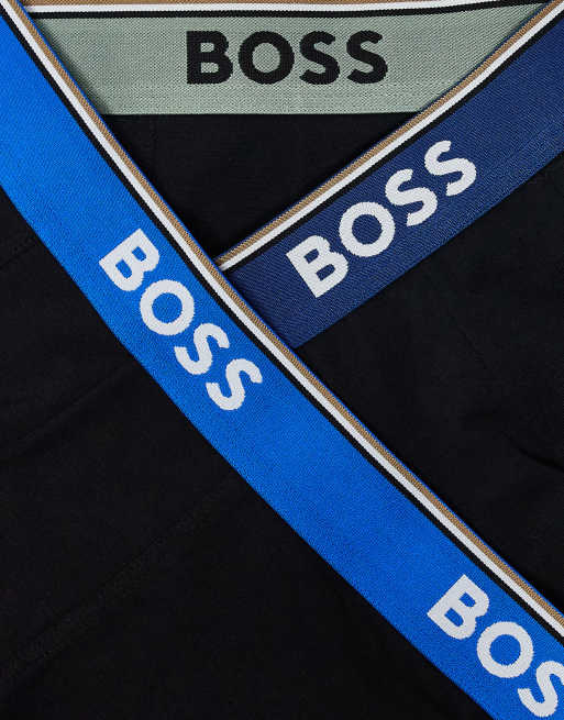 BOSS Bodywear 3 Pack Power Trunks In Black