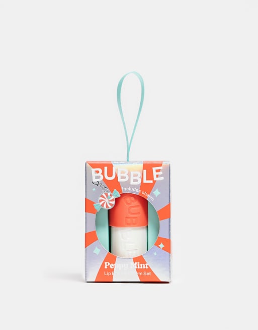 Bubble Peppy Mint Lip Balm & Charm Set