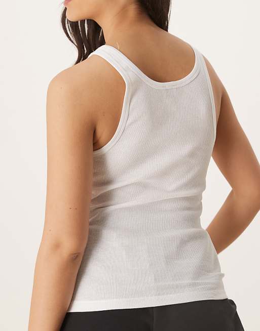 Calvin Klein 3 Pack Scoop Neck Vest Top In White