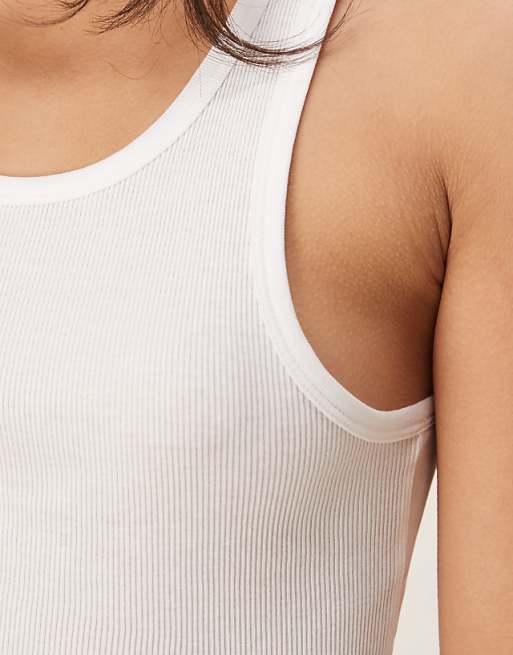 Calvin Klein 3 Pack Scoop Neck Vest Top In White