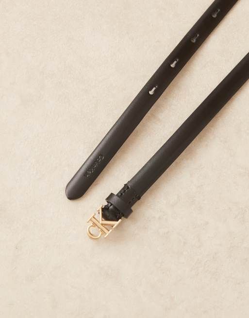 Calvin Klein Ck Buckle Belt In Black