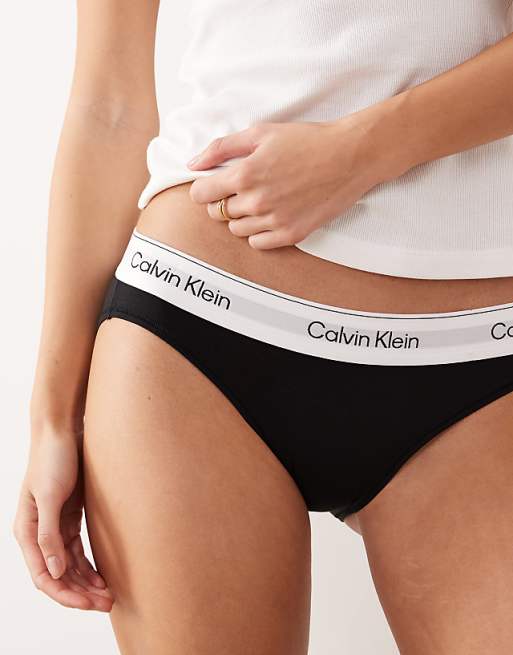 Calvin Klein Icon Cotton Modal bikini brief in black