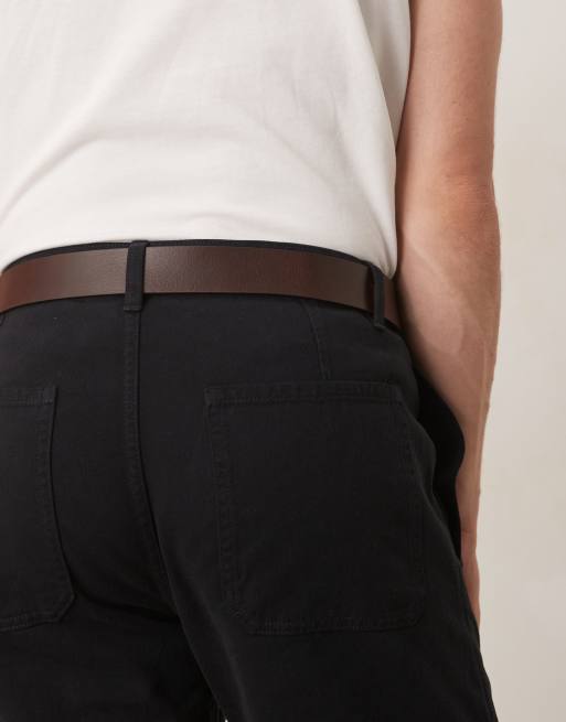 Calvin Klein Jeans 35mm Buckle Belt In Brown