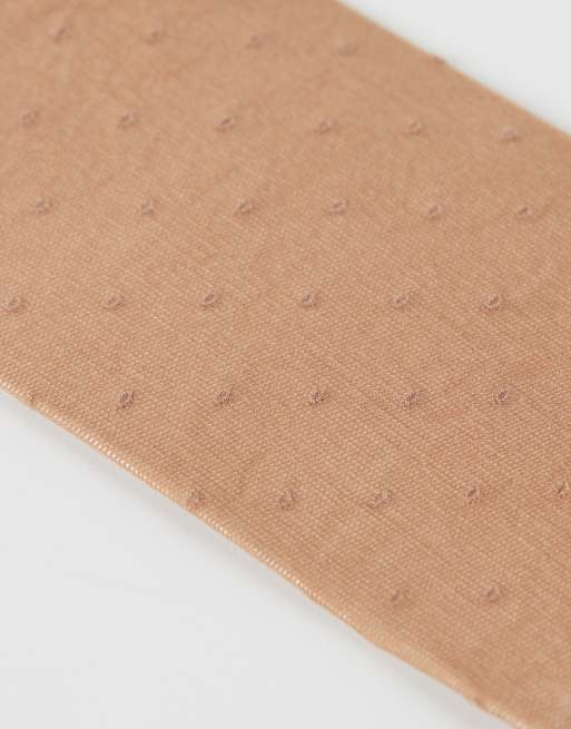 Calzedonia Classic Patterned Socks In Beige 6 Polka Dots