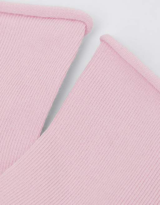 Calzedonia Cotton Bandless Short Socks In Intense Pink