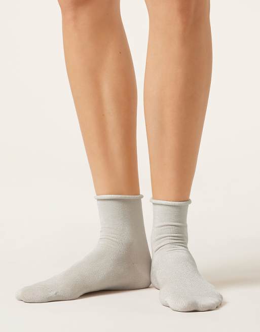 Calzedonia Glitter socks in pearl