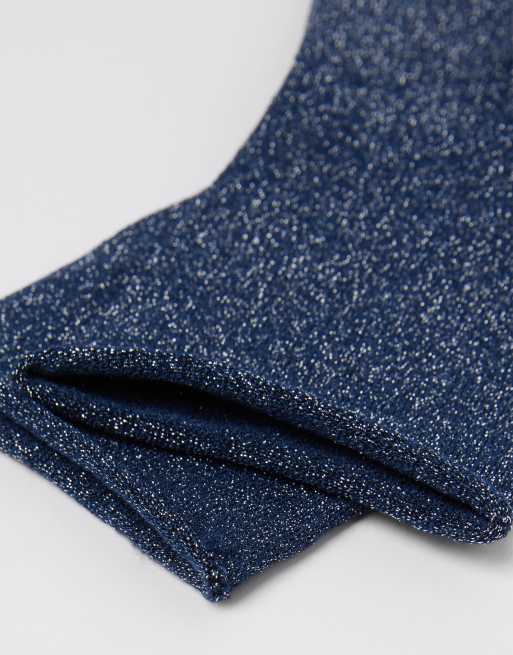 Calzedonia Glitter Socks In Sapphire Blue