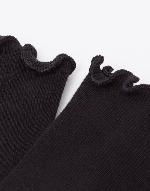 Calzedonia Ribbed Socks In Black
