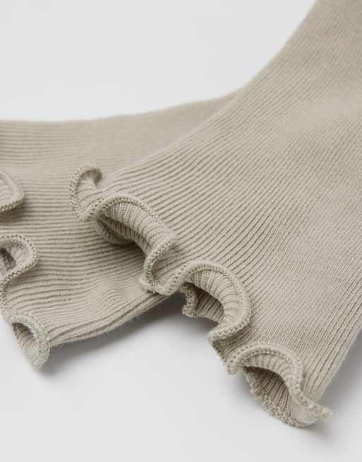 Calzedonia Ribbed Socks In Natural Beige Sand