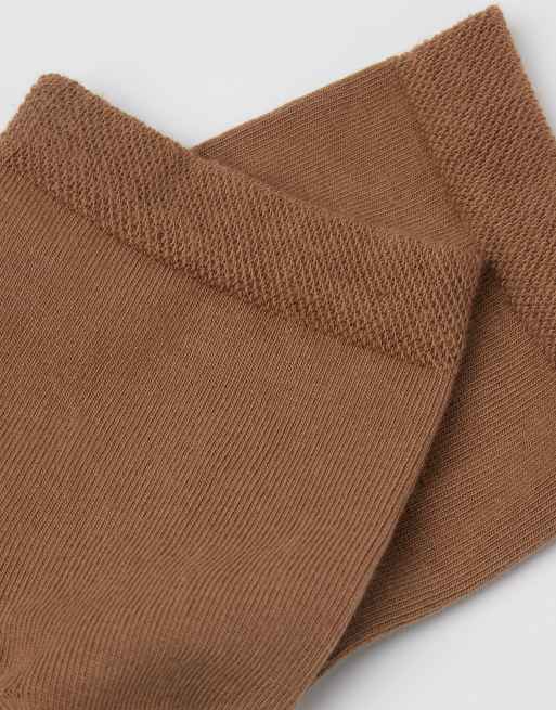 Calzedonia Trim Detail Short Socks In Natural