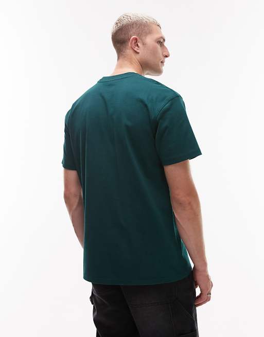 Carhartt WIP American Script T-shirt In Green