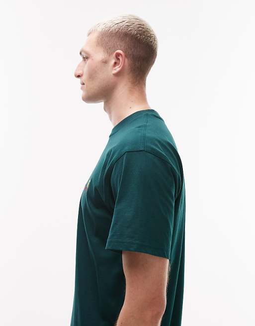 Carhartt WIP American Script T-shirt In Green