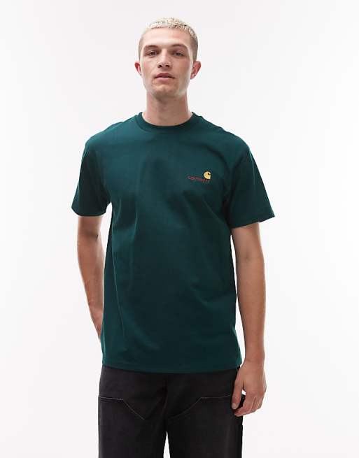 Carhartt WIP american script t-shirt in green