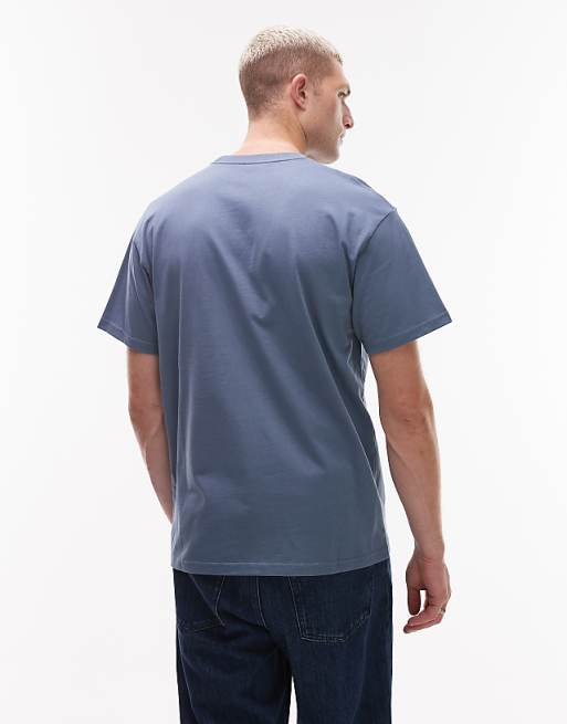 Carhartt WIP Chase T-shirt In Light Blue