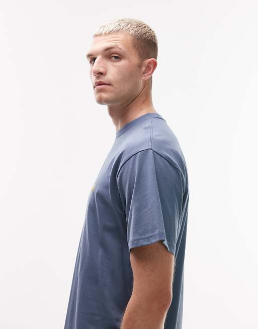 Carhartt WIP Chase T-shirt In Light Blue