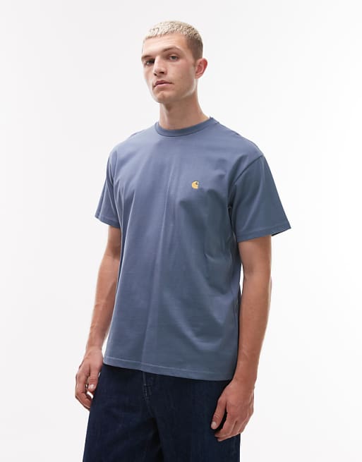 Carhartt WIP chase t-shirt in light blue
