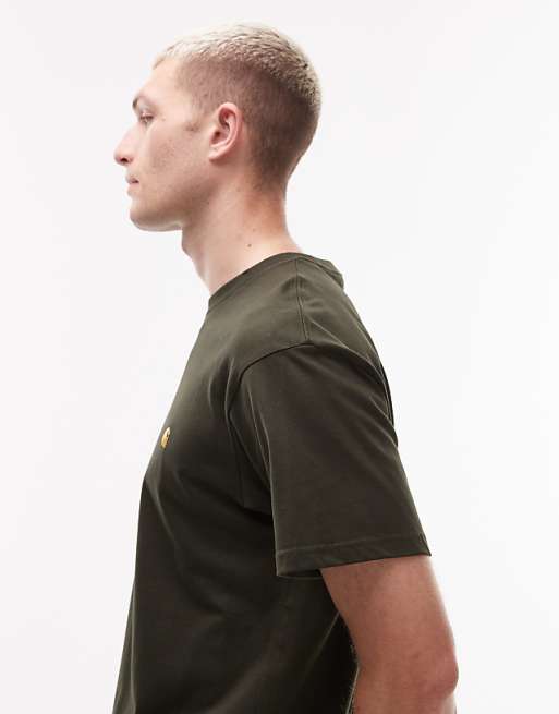 Carhartt WIP Chase T-shirt In Olive Green
