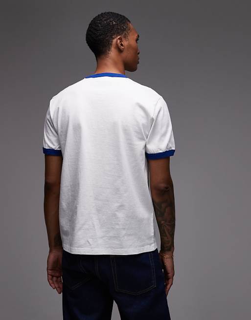 Carhartt WIP Connection Script Ringer T-shirt In White