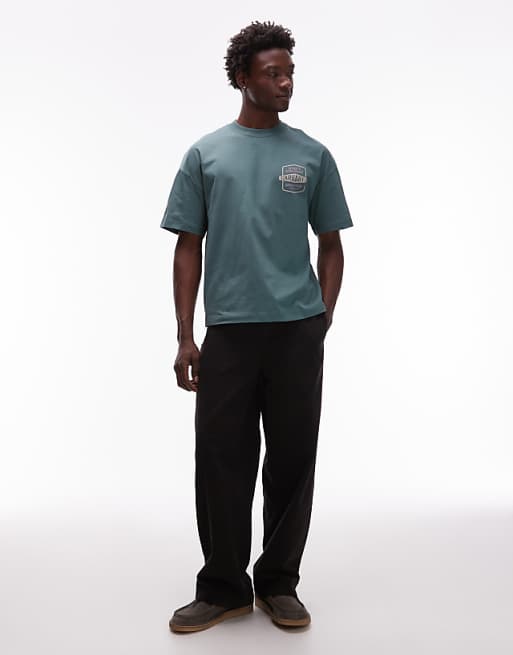 Carhartt WIP Networks T-shirt In Silver Pine Green