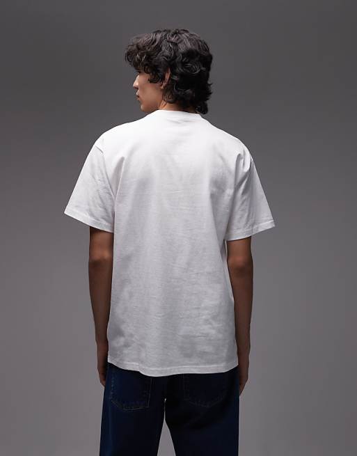 Carhartt WIP Wiptopia Script Loose Fit T-shirt In White