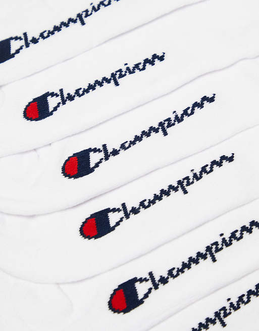 Champion 3 Pack Crew Socks In White