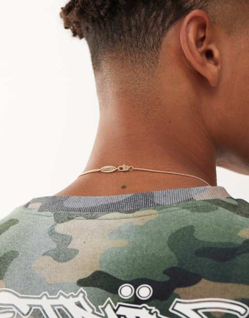 Classics 77 Chain Necklace With Snake Tag Pendant In Gold