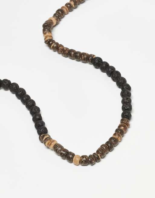 Classics 77 Pack Of 2 Beaded Bracelts In Black And Brown