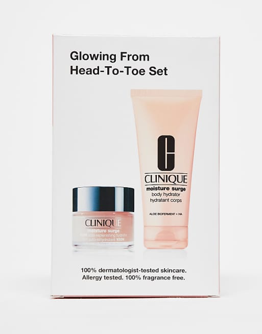 Clinique Glowing From Head-To-Toe Gift Set - 35% Saving
