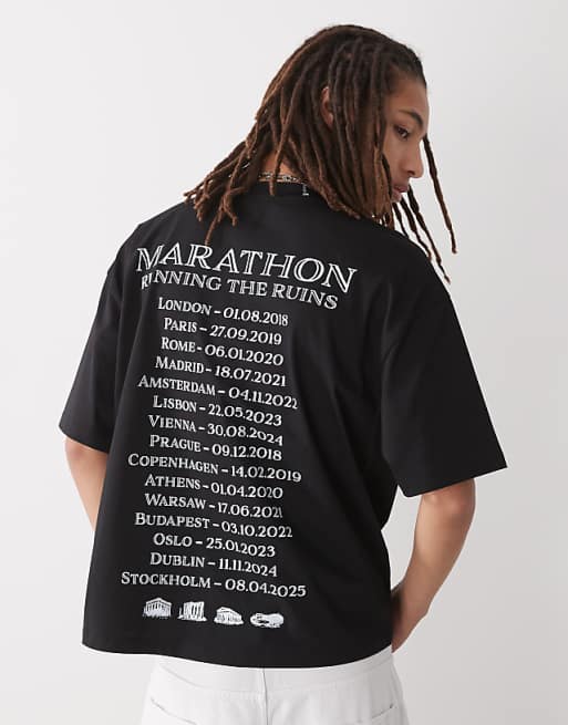 COLLUSION printed graphic skater fit t-shirt