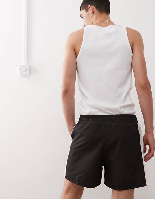 COLLUSION Sports Running Shorts In Black