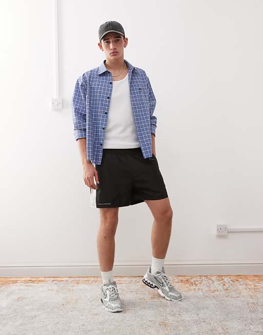 COLLUSION Sports Running Shorts In Black