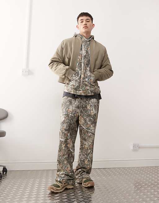 COLLUSION tree camo baggy jogger co-ord
