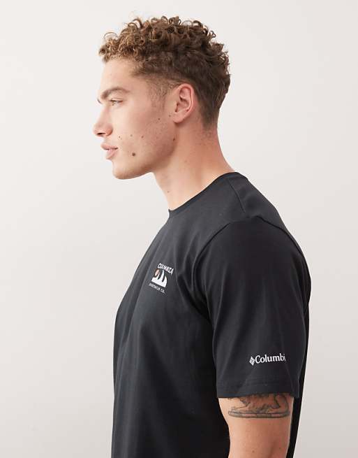 Columbia Explorers Canyon Back T-shirt In Black