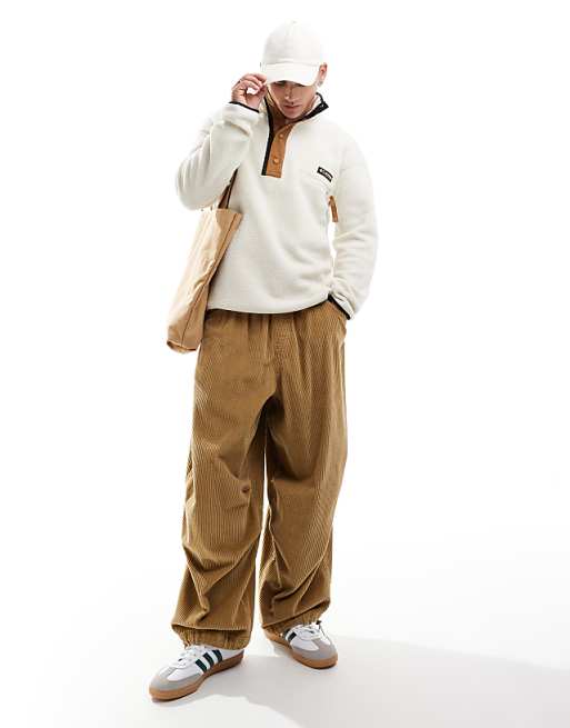 Columbia Helvetia II Half Snap Fleece In White