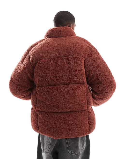 Columbia Puffect III Jacket In Burgundy