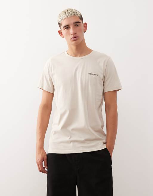 Columbia Rapid Ridge Back Graphic T-shirt In Beige