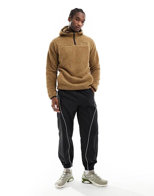 Columbia Rugged Ridge III Fleece Hoodie In Brown