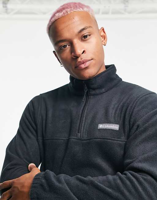Columbia Steens Mountain Half Zip Fleece In Black