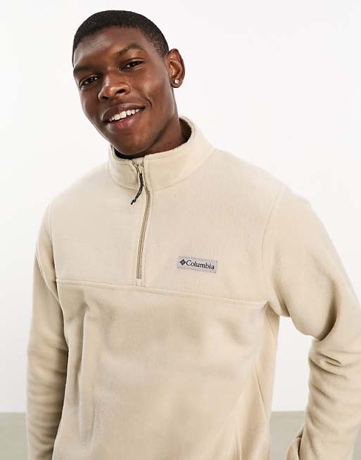 Columbia Steens Mountain Half Zip Fleece In Stone
